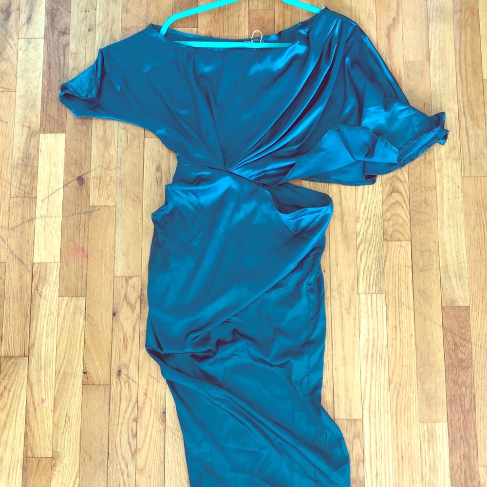 Satin Wrap dress